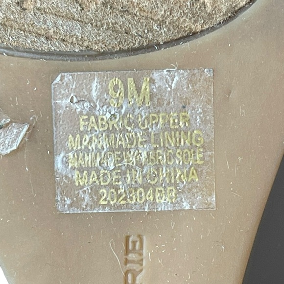 Alex Marie Patti Stretch Knit Wedge Sandals neutral Cream size 9 zip close - Picture 13 of 15